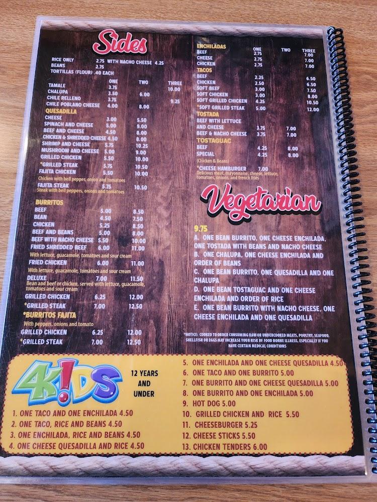 La Cabana Mexican Restaurant Menu image 1