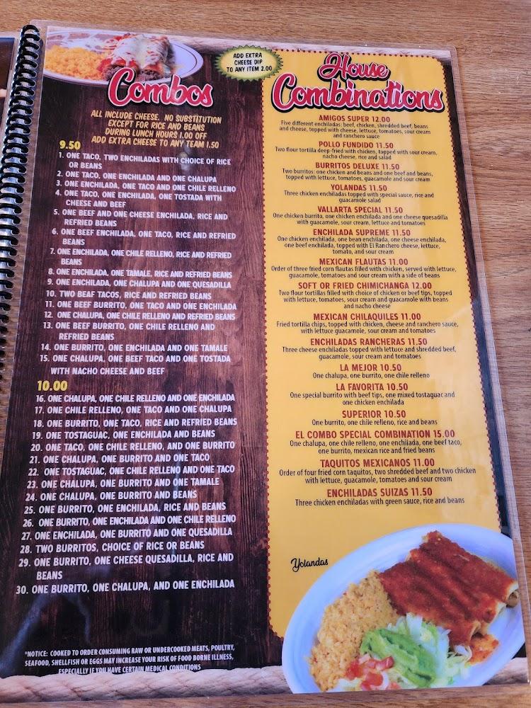 La Cabana Mexican Restaurant Menu image 2